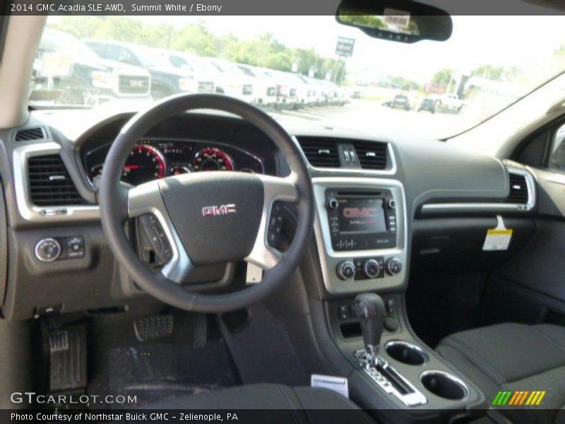 Summit White / Ebony 2014 GMC Acadia SLE AWD