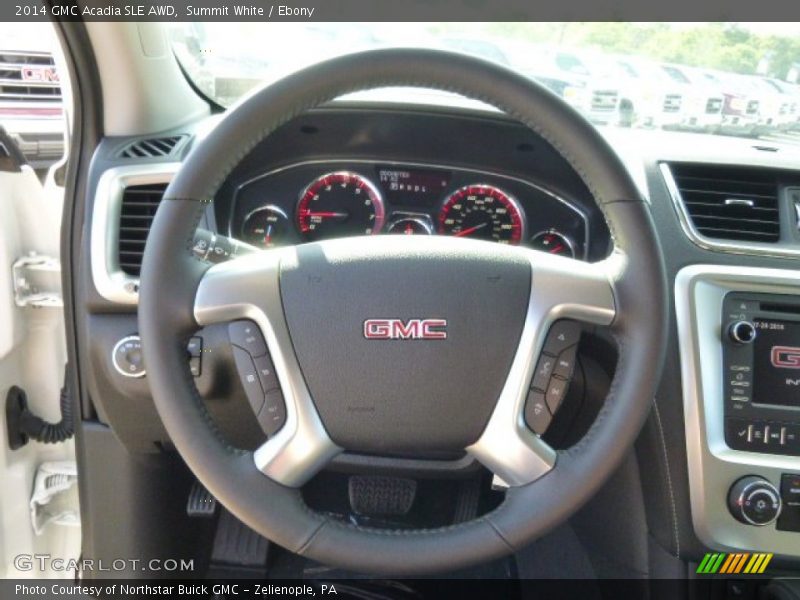 Summit White / Ebony 2014 GMC Acadia SLE AWD