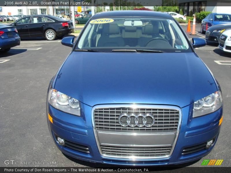 Ocean Blue Pearl / Light Grey 2006 Audi A3 2.0T