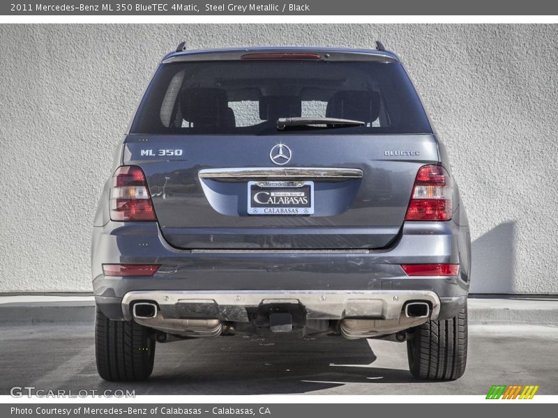 Steel Grey Metallic / Black 2011 Mercedes-Benz ML 350 BlueTEC 4Matic