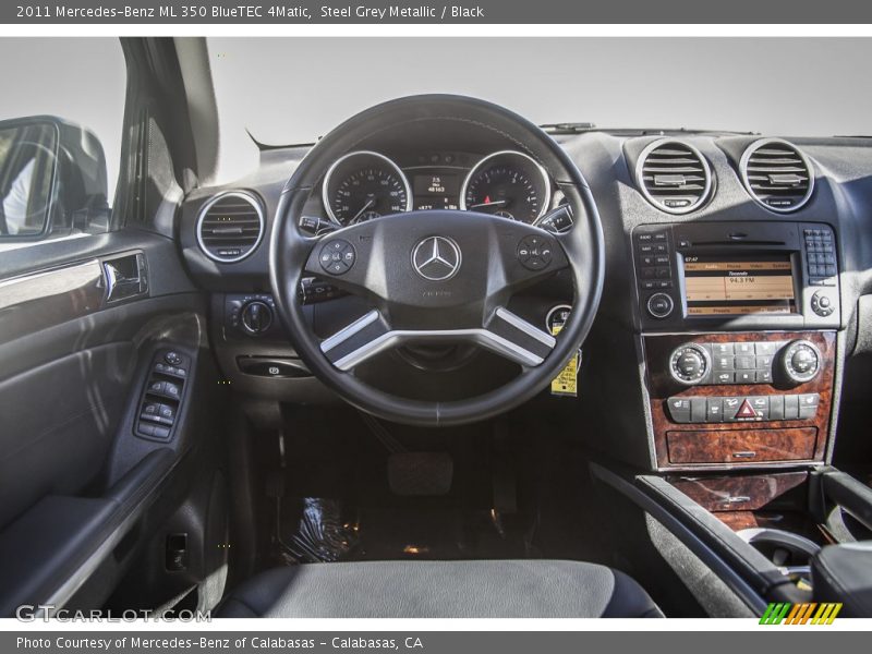 Steel Grey Metallic / Black 2011 Mercedes-Benz ML 350 BlueTEC 4Matic