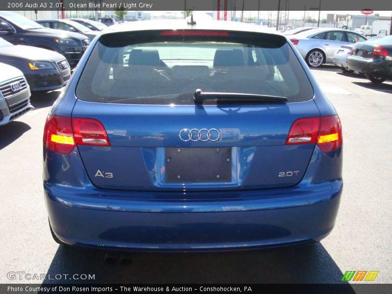 Ocean Blue Pearl / Light Grey 2006 Audi A3 2.0T