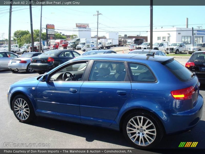 Ocean Blue Pearl / Light Grey 2006 Audi A3 2.0T