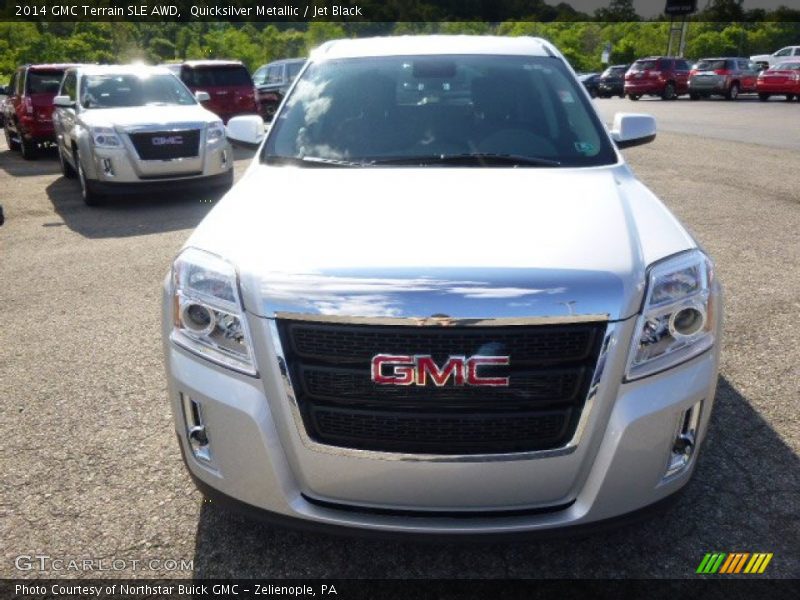 Quicksilver Metallic / Jet Black 2014 GMC Terrain SLE AWD