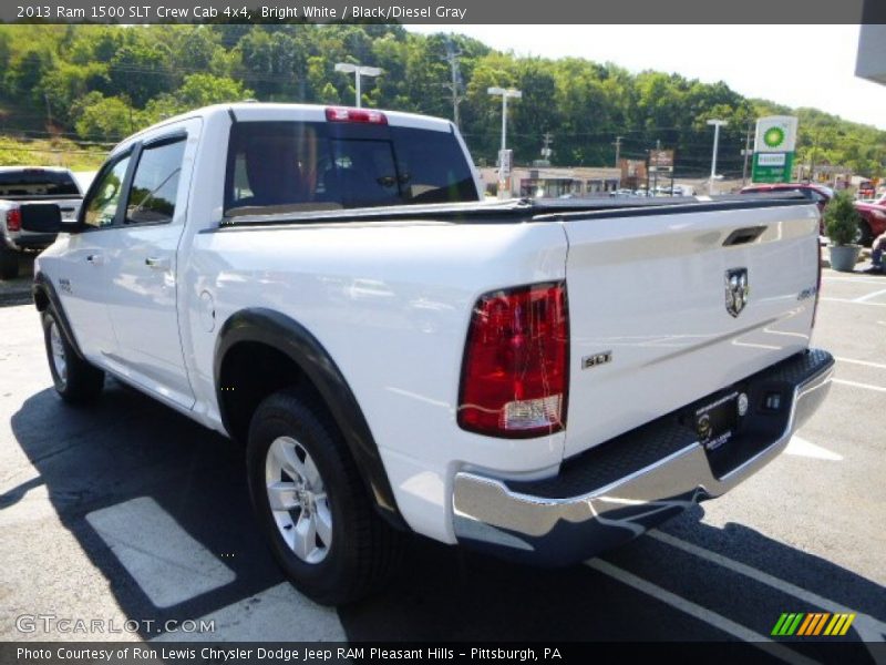 Bright White / Black/Diesel Gray 2013 Ram 1500 SLT Crew Cab 4x4