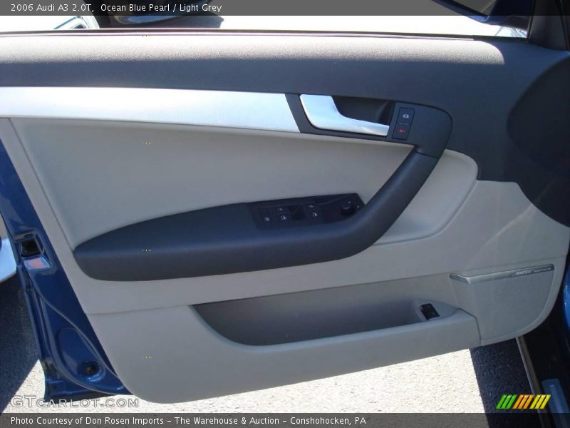 Ocean Blue Pearl / Light Grey 2006 Audi A3 2.0T