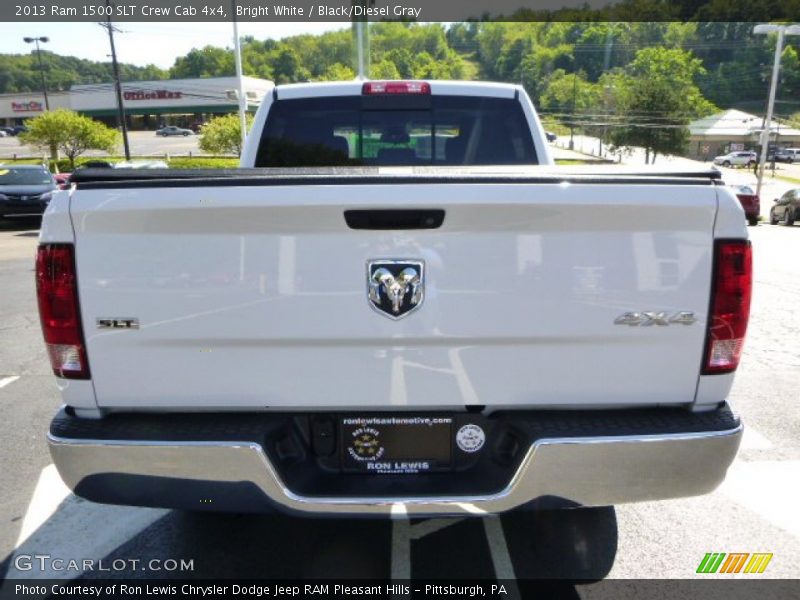 Bright White / Black/Diesel Gray 2013 Ram 1500 SLT Crew Cab 4x4