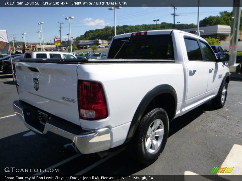 Bright White / Black/Diesel Gray 2013 Ram 1500 SLT Crew Cab 4x4