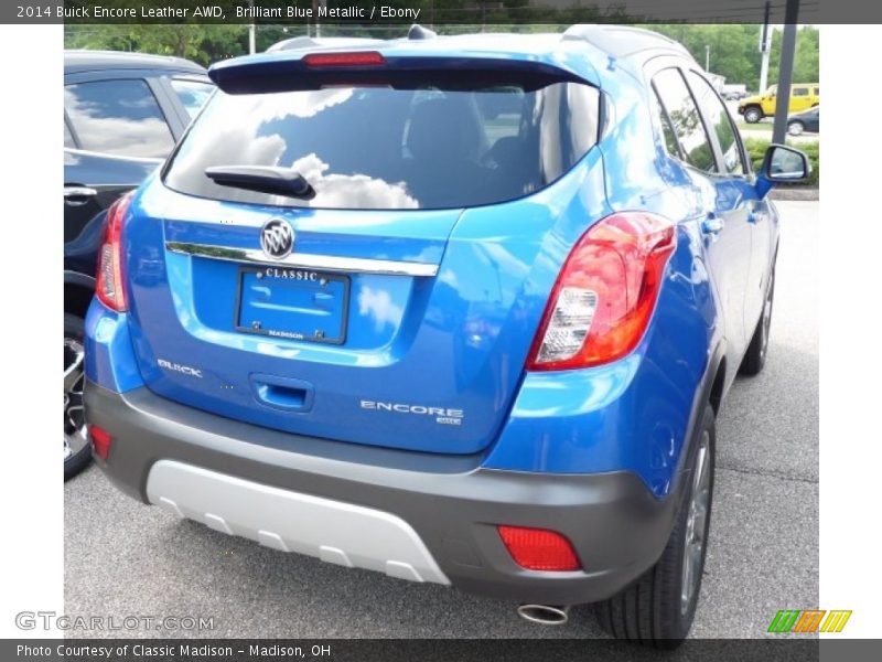 Brilliant Blue Metallic / Ebony 2014 Buick Encore Leather AWD