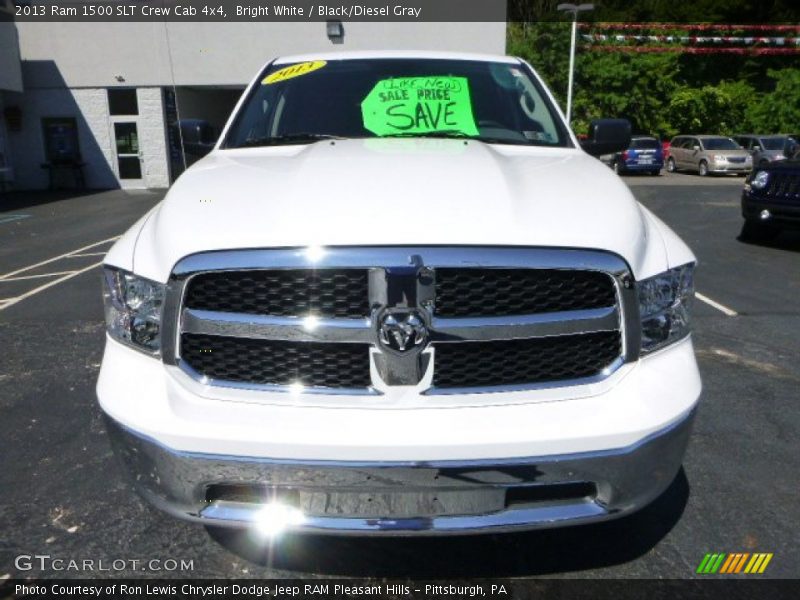 Bright White / Black/Diesel Gray 2013 Ram 1500 SLT Crew Cab 4x4