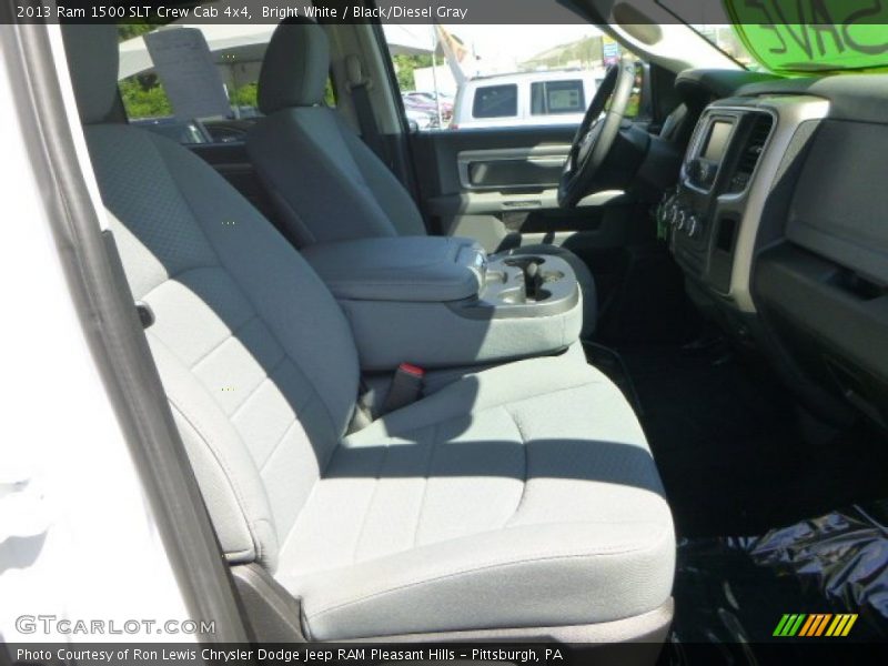 Bright White / Black/Diesel Gray 2013 Ram 1500 SLT Crew Cab 4x4