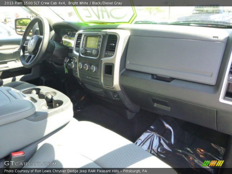 Bright White / Black/Diesel Gray 2013 Ram 1500 SLT Crew Cab 4x4