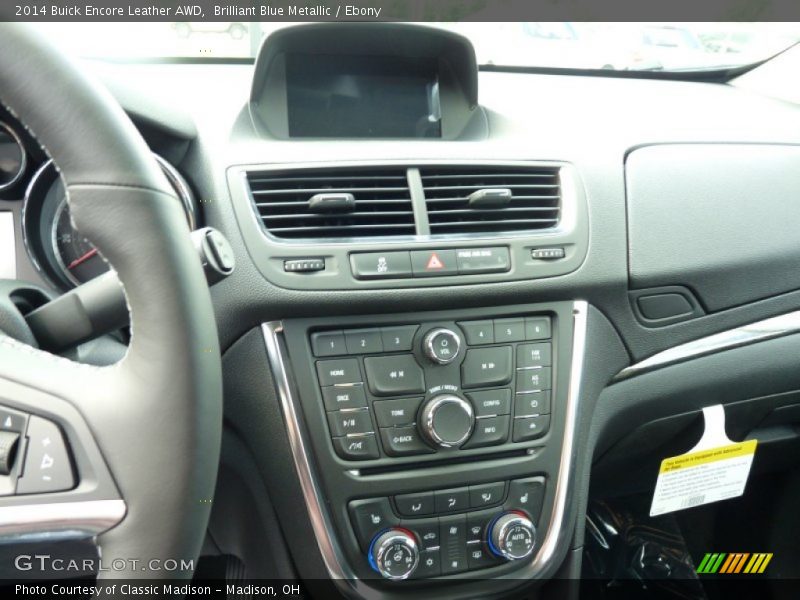 Brilliant Blue Metallic / Ebony 2014 Buick Encore Leather AWD