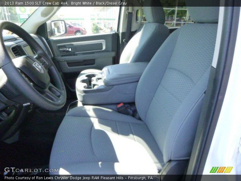 Bright White / Black/Diesel Gray 2013 Ram 1500 SLT Crew Cab 4x4