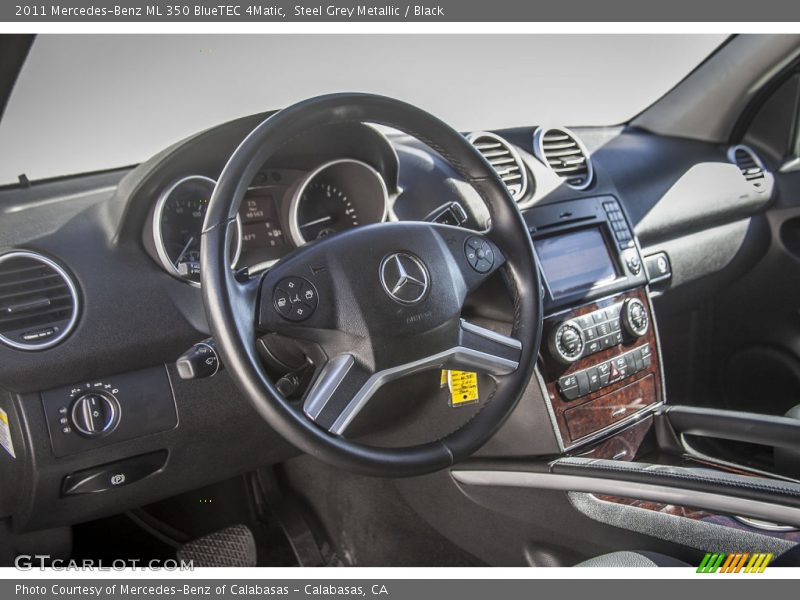 Steel Grey Metallic / Black 2011 Mercedes-Benz ML 350 BlueTEC 4Matic