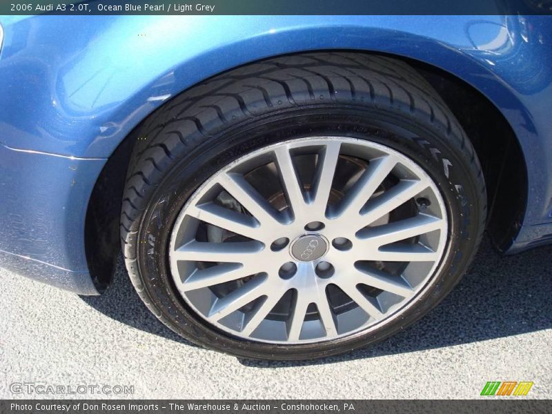 Ocean Blue Pearl / Light Grey 2006 Audi A3 2.0T