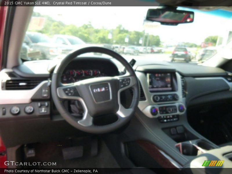 Crystal Red Tintcoat / Cocoa/Dune 2015 GMC Yukon SLE 4WD
