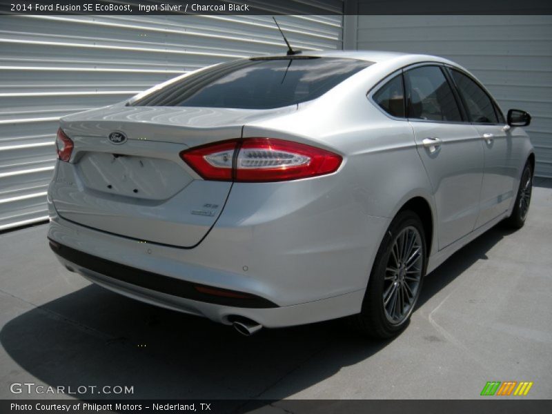 Ingot Silver / Charcoal Black 2014 Ford Fusion SE EcoBoost