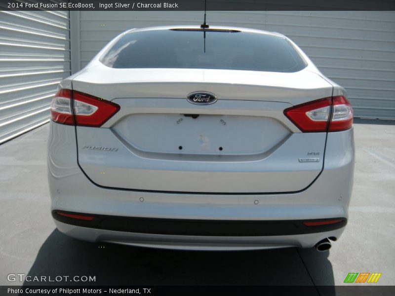 Ingot Silver / Charcoal Black 2014 Ford Fusion SE EcoBoost