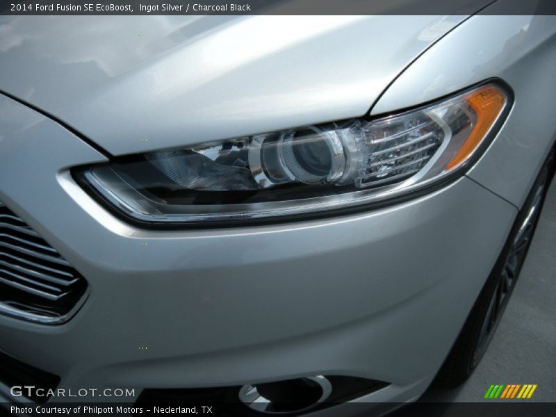 Ingot Silver / Charcoal Black 2014 Ford Fusion SE EcoBoost