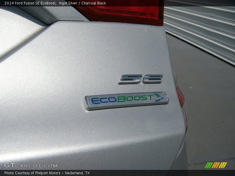 Ingot Silver / Charcoal Black 2014 Ford Fusion SE EcoBoost