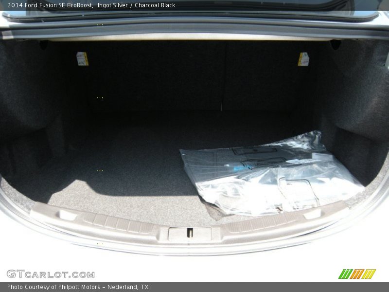 Ingot Silver / Charcoal Black 2014 Ford Fusion SE EcoBoost