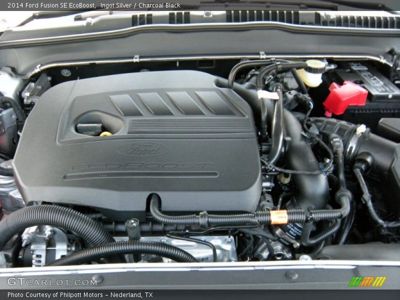 Ingot Silver / Charcoal Black 2014 Ford Fusion SE EcoBoost