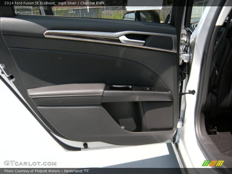 Ingot Silver / Charcoal Black 2014 Ford Fusion SE EcoBoost