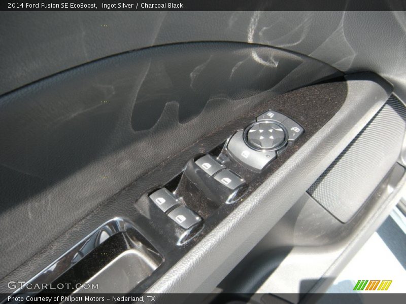 Ingot Silver / Charcoal Black 2014 Ford Fusion SE EcoBoost