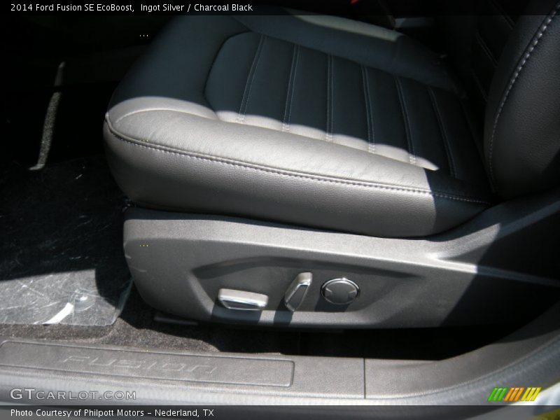 Ingot Silver / Charcoal Black 2014 Ford Fusion SE EcoBoost