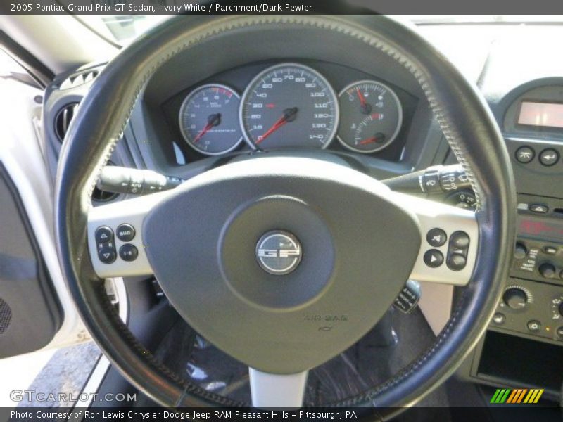Ivory White / Parchment/Dark Pewter 2005 Pontiac Grand Prix GT Sedan