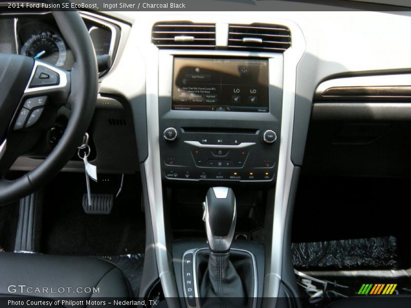Ingot Silver / Charcoal Black 2014 Ford Fusion SE EcoBoost