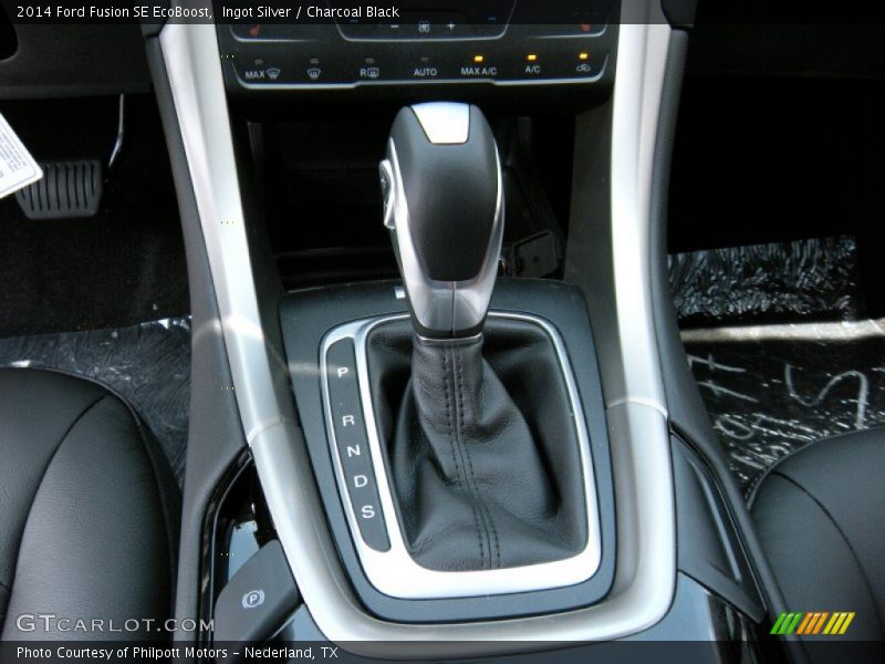 Ingot Silver / Charcoal Black 2014 Ford Fusion SE EcoBoost