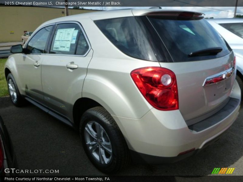 Champagne Silver Metallic / Jet Black 2015 Chevrolet Equinox LS