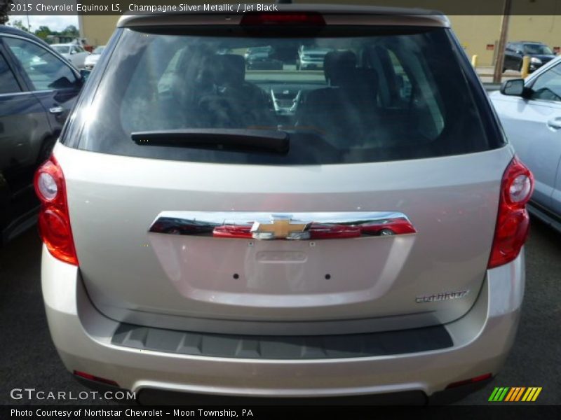 Champagne Silver Metallic / Jet Black 2015 Chevrolet Equinox LS