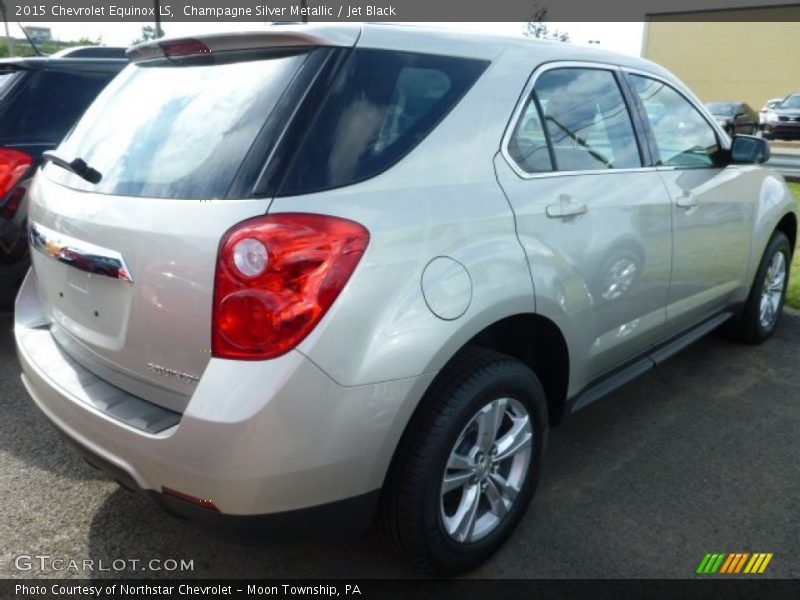 Champagne Silver Metallic / Jet Black 2015 Chevrolet Equinox LS