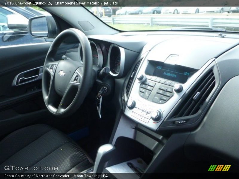 Champagne Silver Metallic / Jet Black 2015 Chevrolet Equinox LS