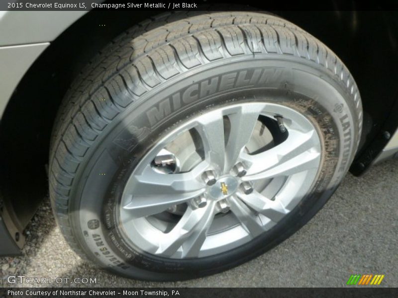 Champagne Silver Metallic / Jet Black 2015 Chevrolet Equinox LS