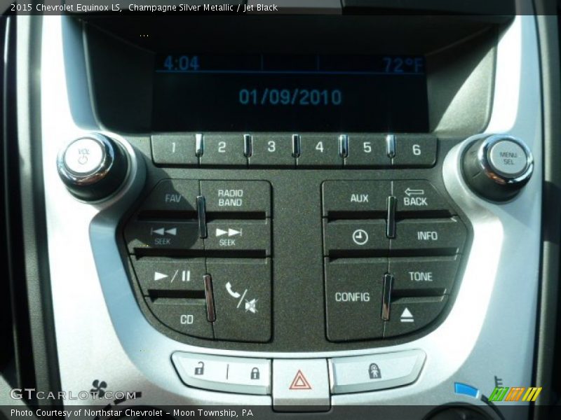 Champagne Silver Metallic / Jet Black 2015 Chevrolet Equinox LS