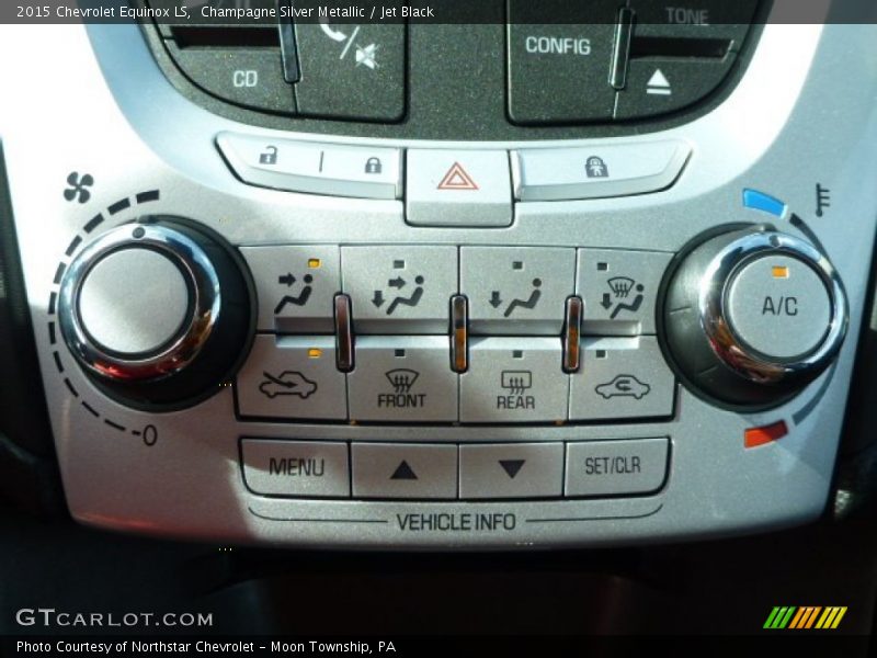 Champagne Silver Metallic / Jet Black 2015 Chevrolet Equinox LS