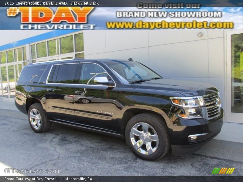 Black / Jet Black 2015 Chevrolet Suburban LTZ 4WD