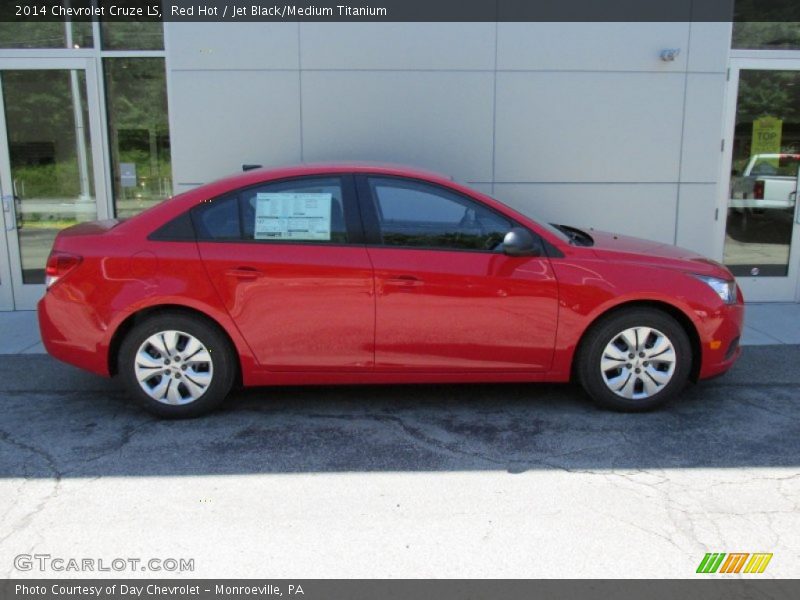 Red Hot / Jet Black/Medium Titanium 2014 Chevrolet Cruze LS