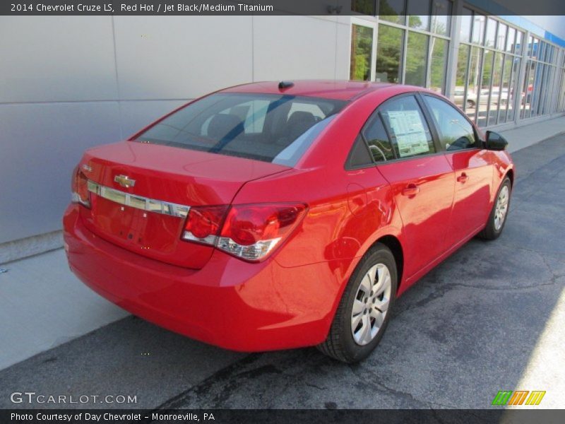 Red Hot / Jet Black/Medium Titanium 2014 Chevrolet Cruze LS