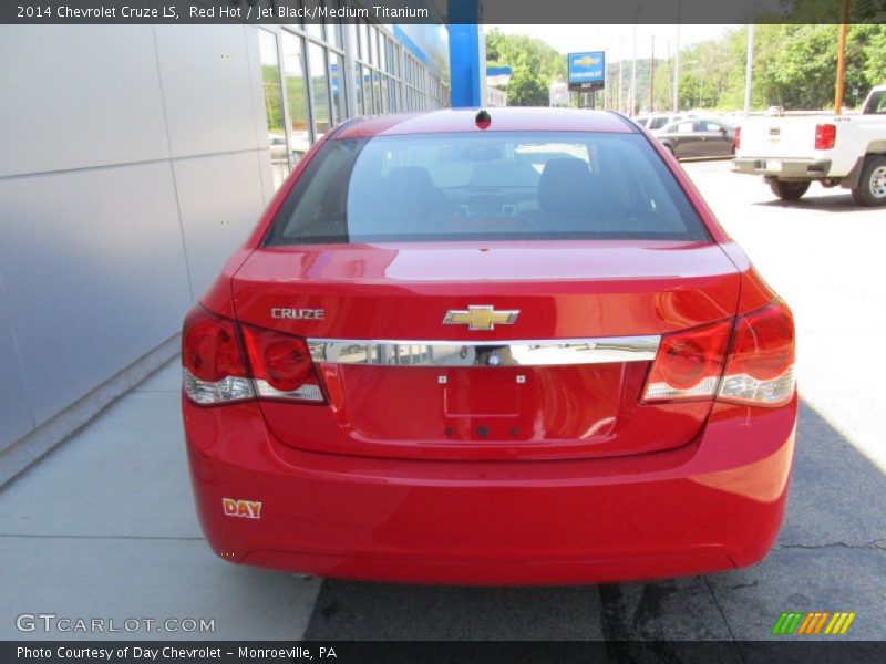 Red Hot / Jet Black/Medium Titanium 2014 Chevrolet Cruze LS