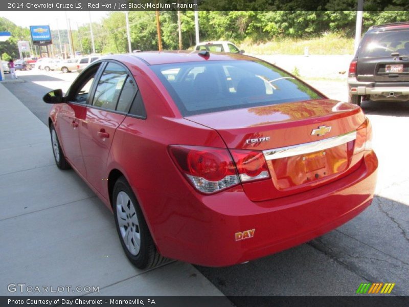 Red Hot / Jet Black/Medium Titanium 2014 Chevrolet Cruze LS