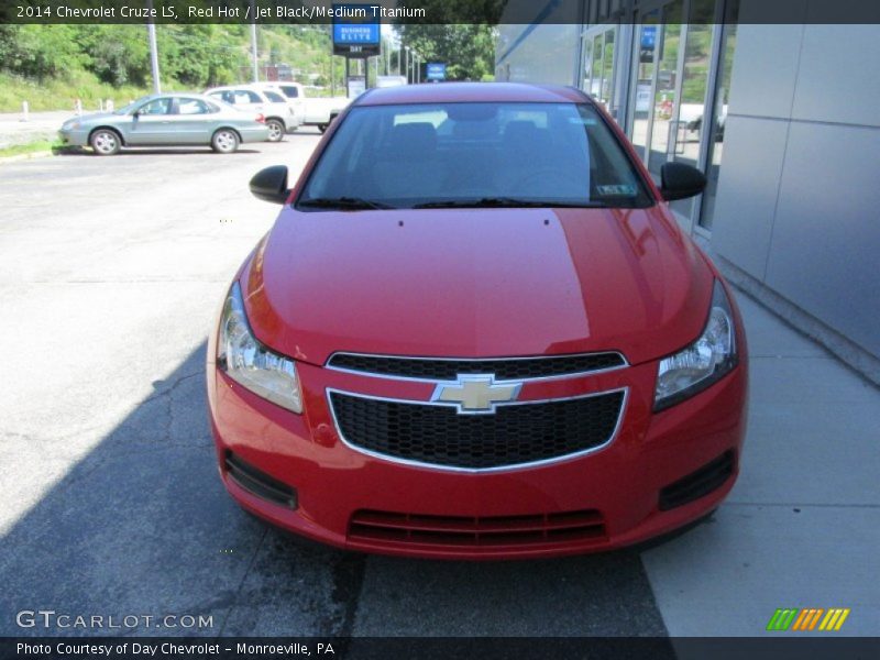 Red Hot / Jet Black/Medium Titanium 2014 Chevrolet Cruze LS
