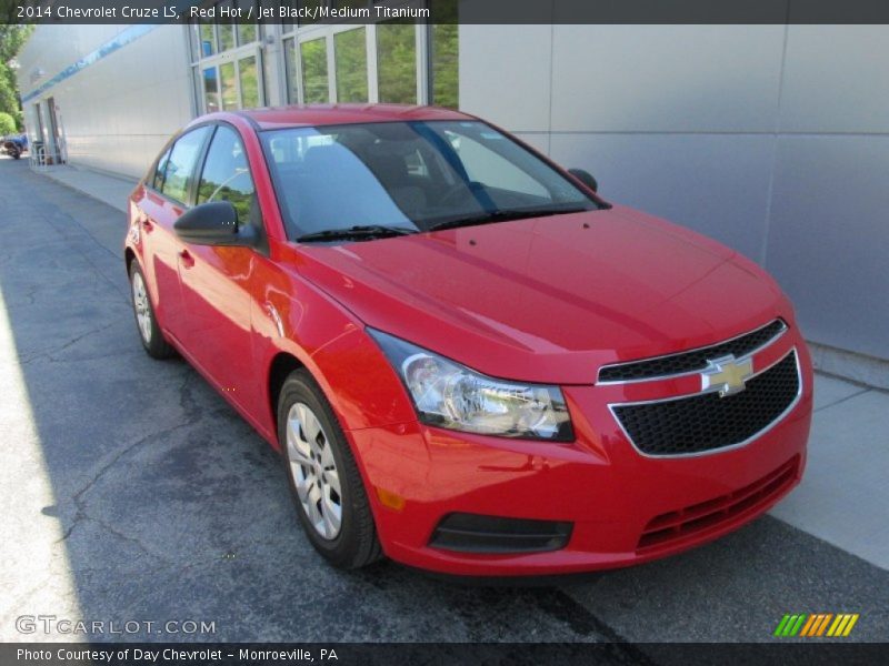 Red Hot / Jet Black/Medium Titanium 2014 Chevrolet Cruze LS