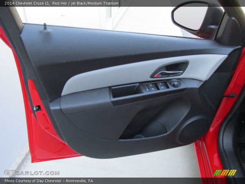 Red Hot / Jet Black/Medium Titanium 2014 Chevrolet Cruze LS