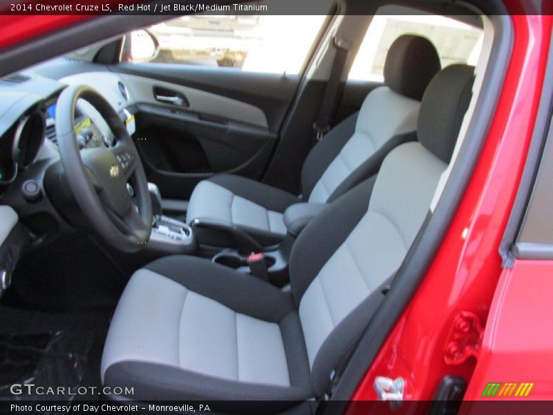 Red Hot / Jet Black/Medium Titanium 2014 Chevrolet Cruze LS