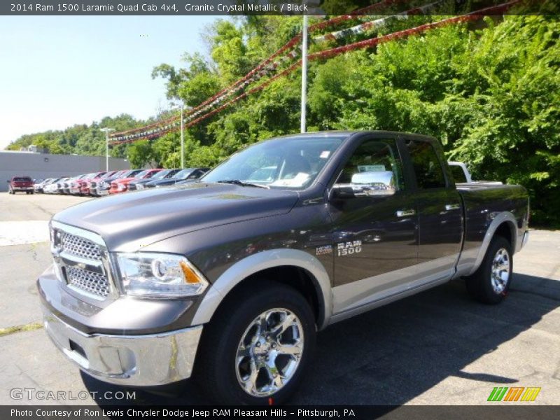 Granite Crystal Metallic / Black 2014 Ram 1500 Laramie Quad Cab 4x4
